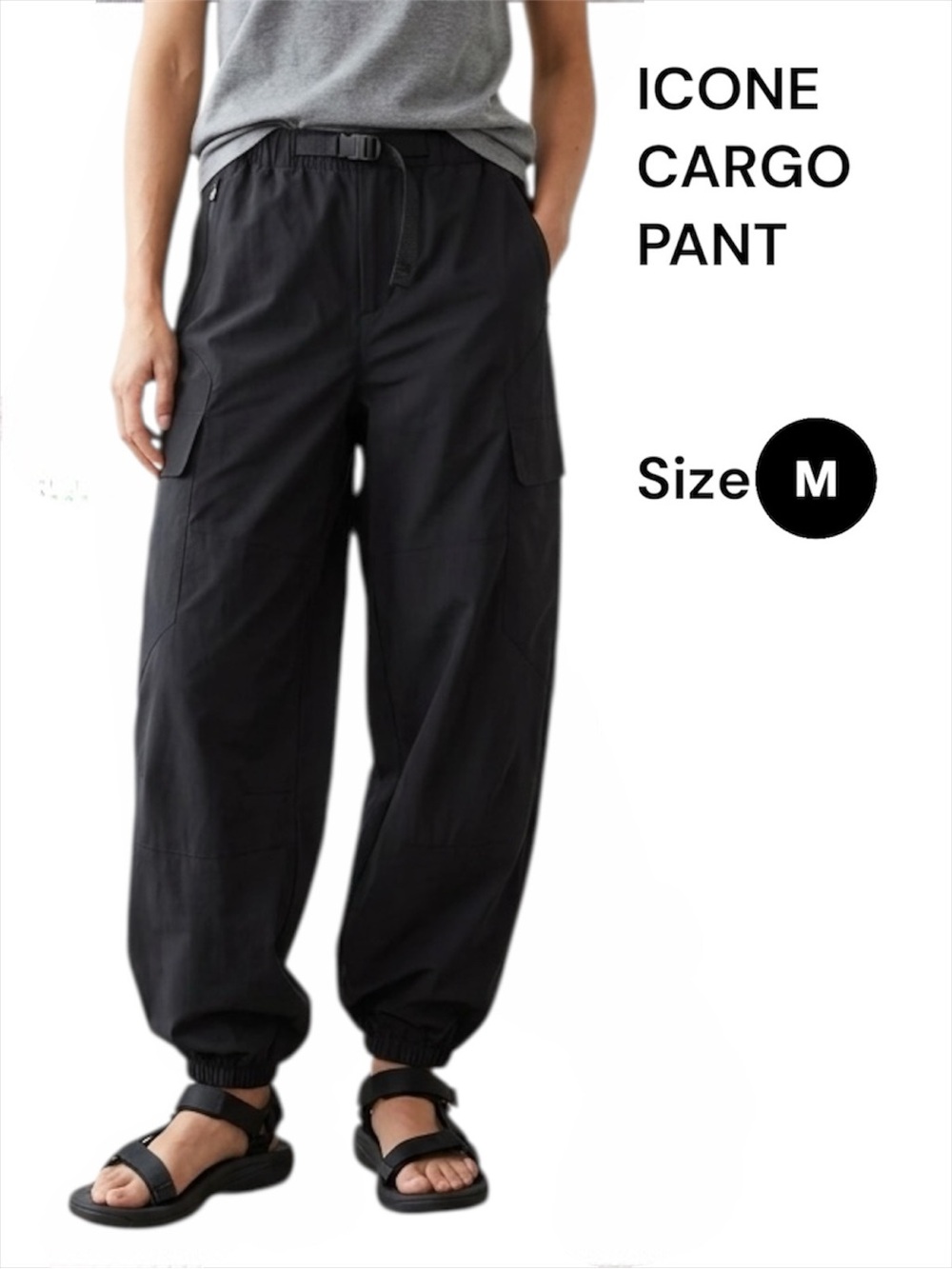Simons ICÔNE Black Elastic-Waist Pants